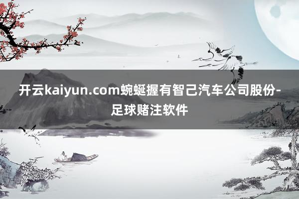 开云kaiyun.com蜿蜒握有智己汽车公司股份-足球赌注软件