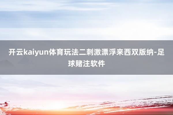 开云kaiyun体育玩法二刺激漂浮来西双版纳-足球赌注软件