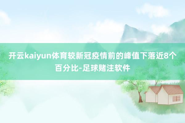 开云kaiyun体育较新冠疫情前的峰值下落近8个百分比-足球赌注软件