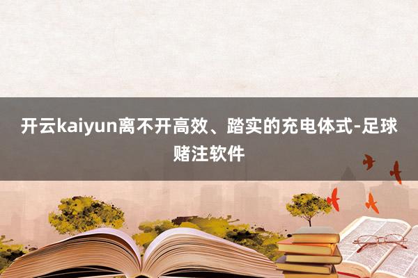 开云kaiyun离不开高效、踏实的充电体式-足球赌注软件