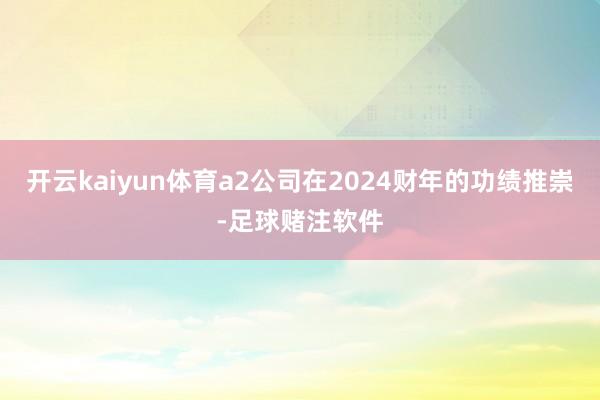 开云kaiyun体育a2公司在2024财年的功绩推崇-足球赌注软件