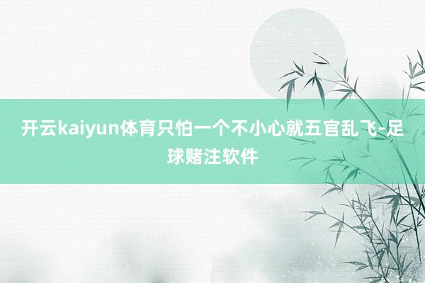 开云kaiyun体育只怕一个不小心就五官乱飞-足球赌注软件