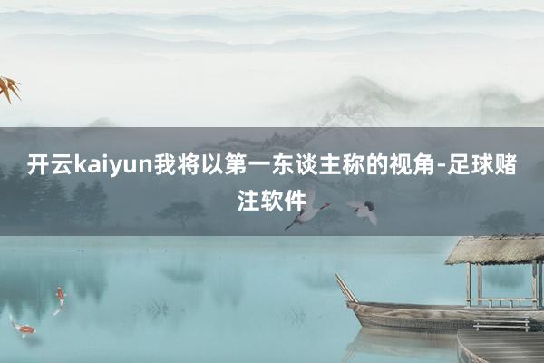 开云kaiyun我将以第一东谈主称的视角-足球赌注软件