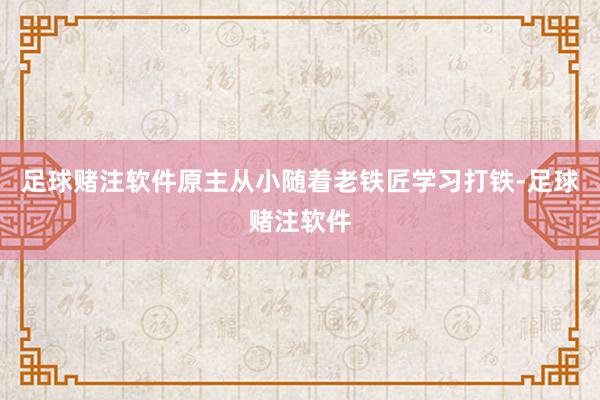 足球赌注软件原主从小随着老铁匠学习打铁-足球赌注软件