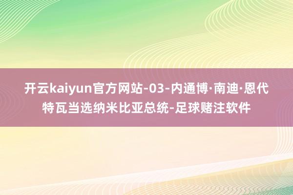 开云kaiyun官方网站-03-内通博·南迪·恩代特瓦当选纳米比亚总统-足球赌注软件