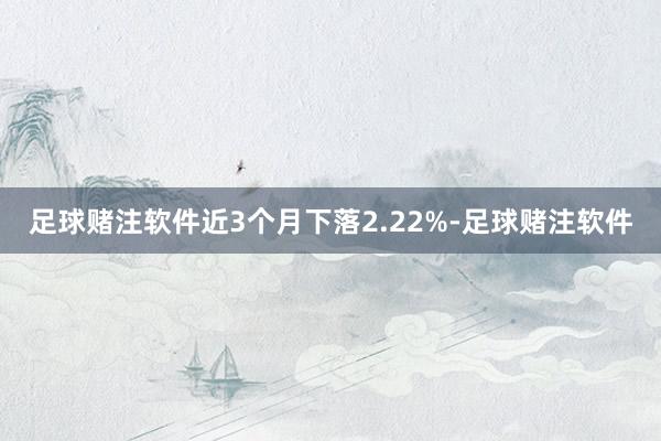 足球赌注软件近3个月下落2.22%-足球赌注软件