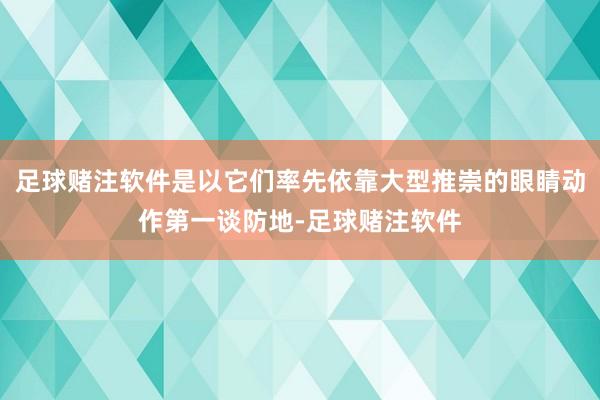 足球赌注软件是以它们率先依靠大型推崇的眼睛动作第一谈防地-足球赌注软件